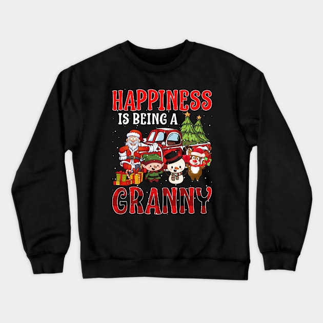 Happiness Is Being A Granny Christmas Crewneck Sweatshirt by intelus